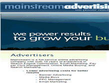 Tablet Screenshot of mainstreamad.com